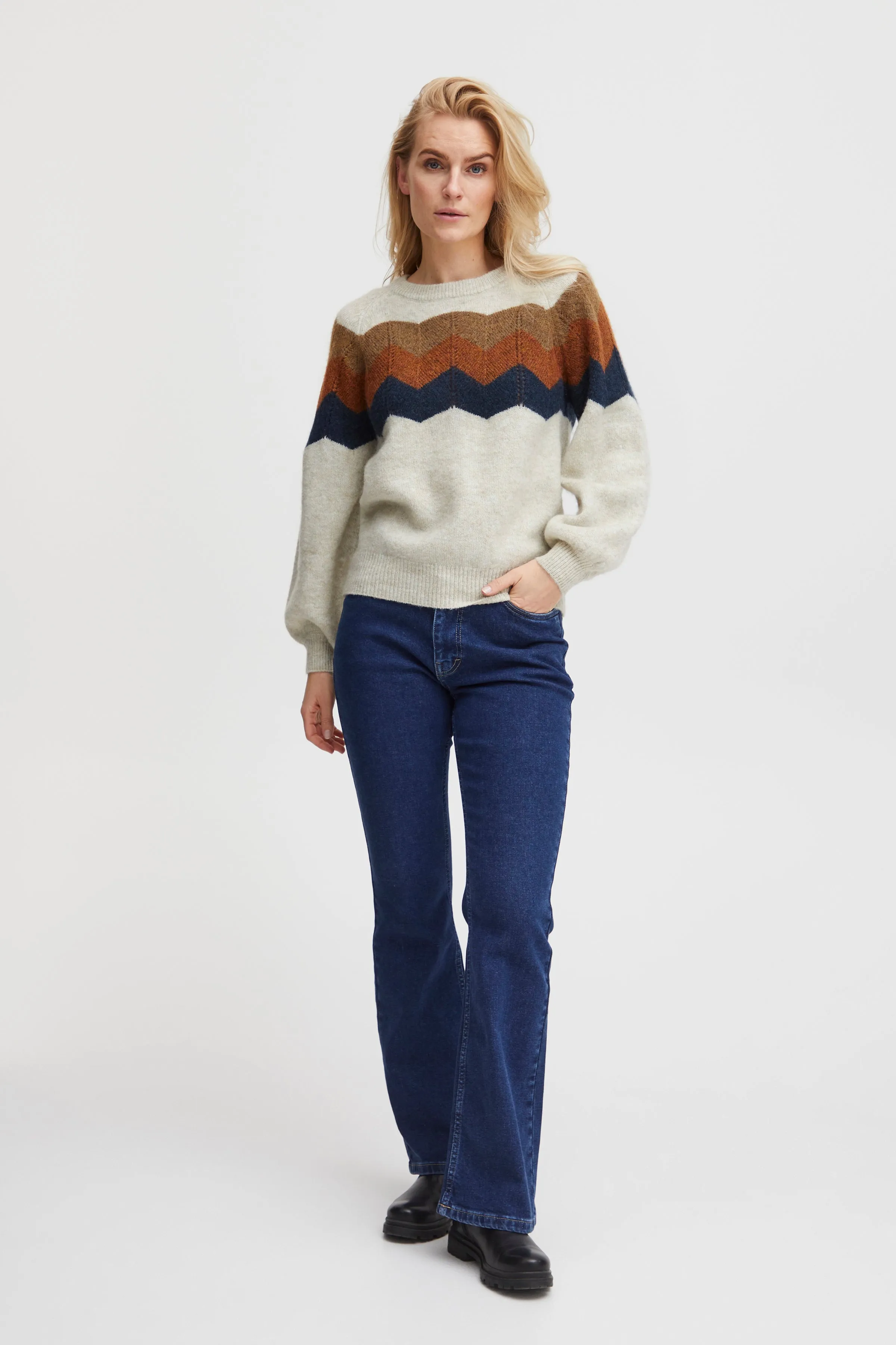 A classic style jumper from Pulz - The Mimi Pullover - PZMIMI