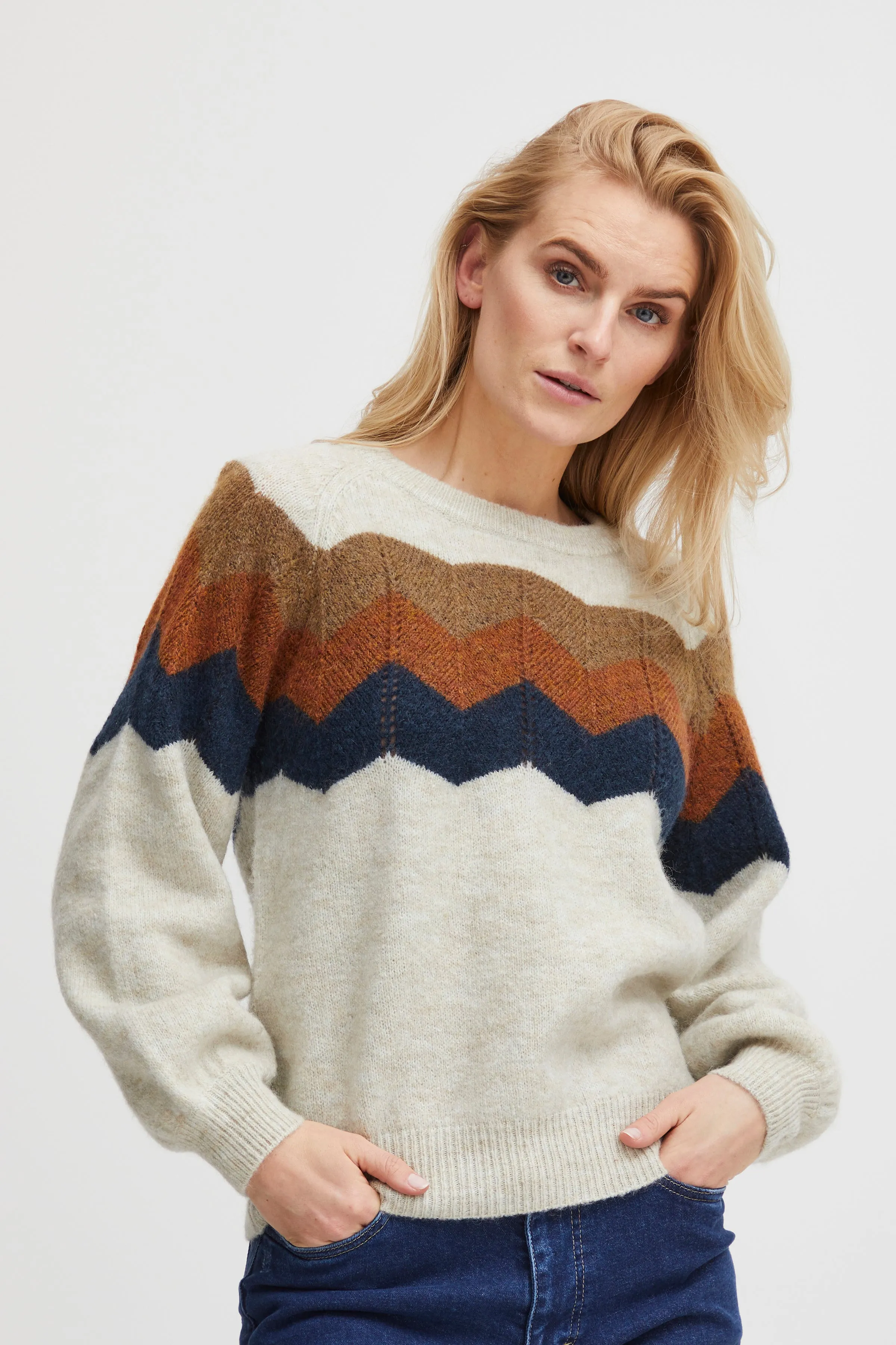 A classic style jumper from Pulz - The Mimi Pullover - PZMIMI