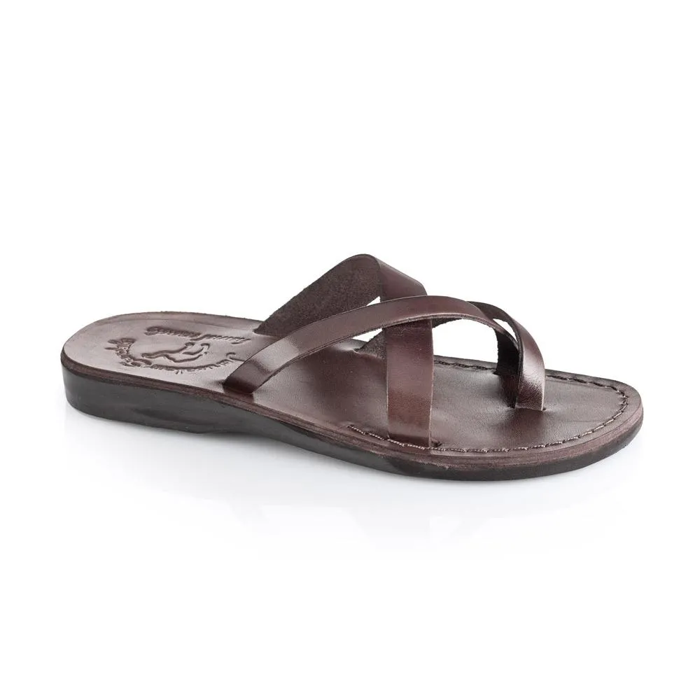 Abigail - Leather Toe Sandal | Brown