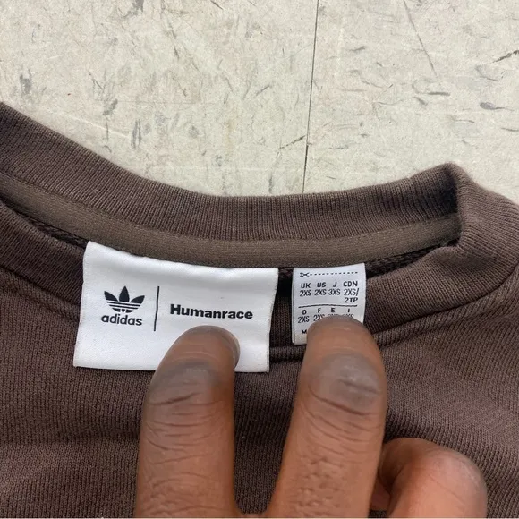 Adidas human race Brown Men's Sweater