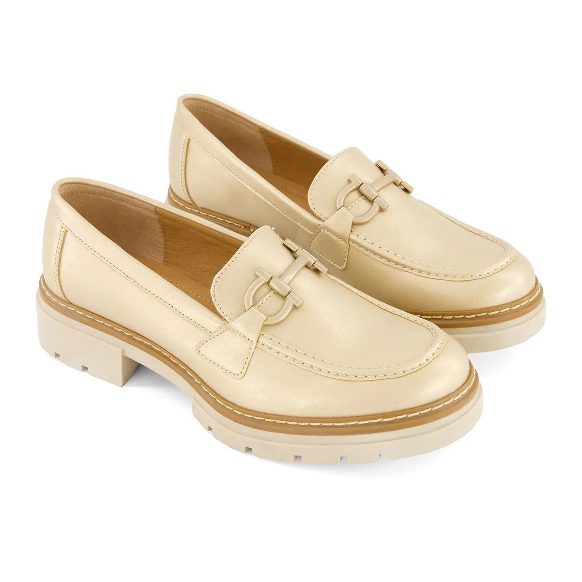 Andrea Heeled Loafers 77005