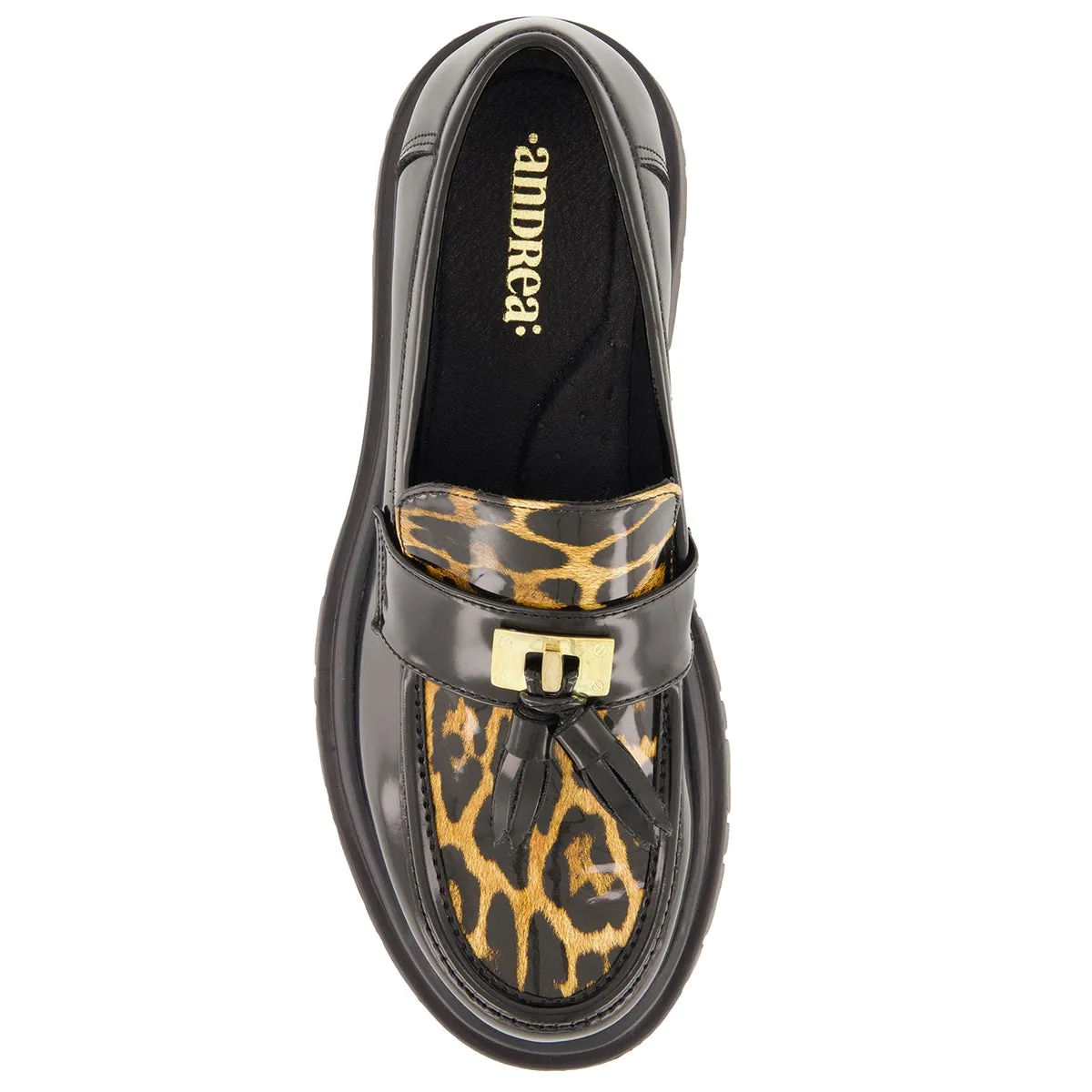 Andrea Penny Loafers Animal Print 76433