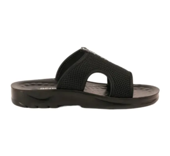 ARSFT Adaptation Men's PU Soft Slippers - Article 5103 (Black)