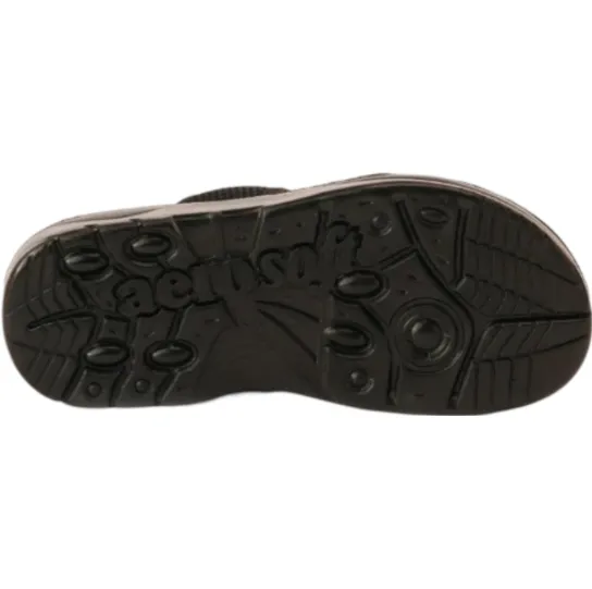 ARSFT Adaptation Men's PU Soft Slippers - Article 5103 (Black)