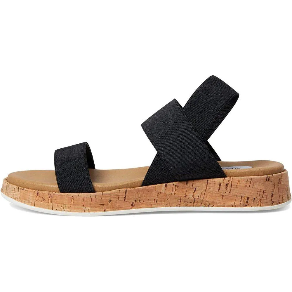 Azzurra Black Flat Sandals