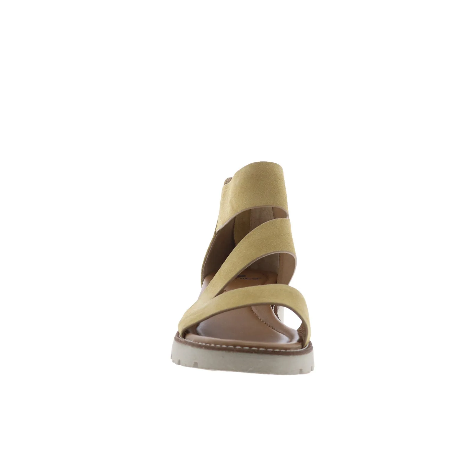 Bionica Daela BI0025807 Womens Brown Suede Zipper Strap Sandals Shoes