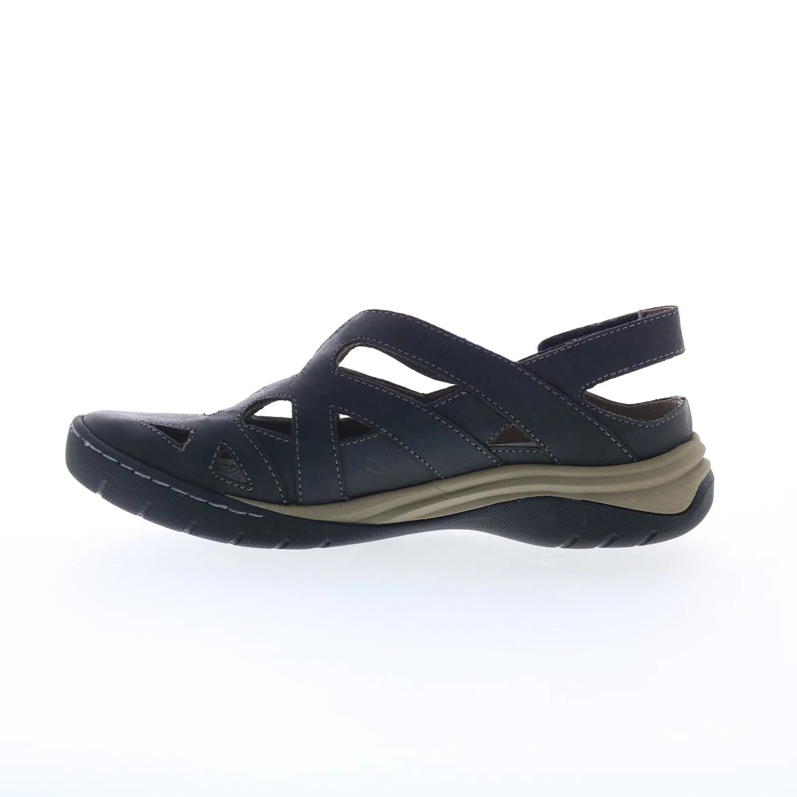 Bionica Maclean 2 BI0007801 Womens Black Leather Strap Slingback Sandals Shoes