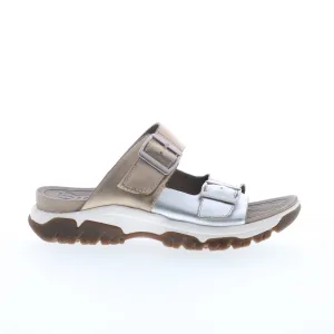 Bionica Nailley BI0024915 Womens Silver Leather Slip On Slides Sandals Shoes