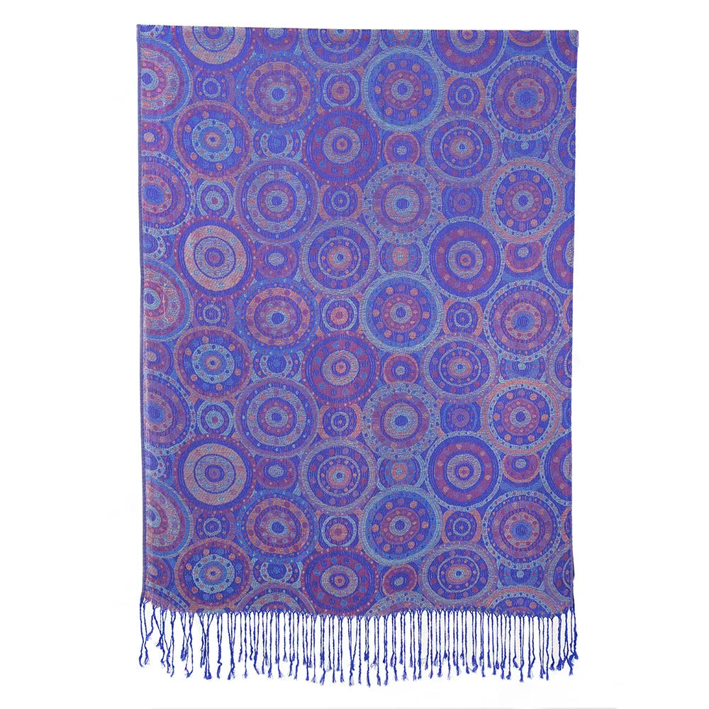 Blue Bohemian Mandala Pashmina