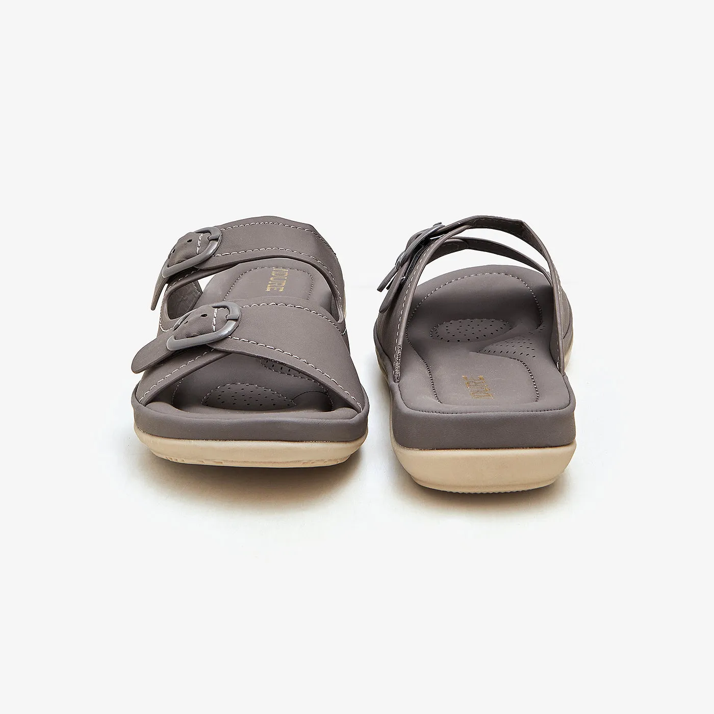 Buckled Slides for Women