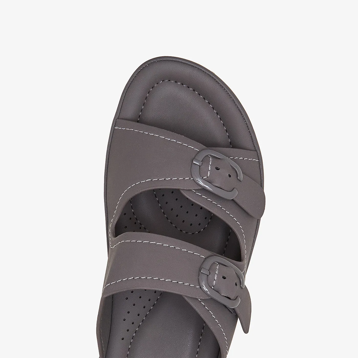 Buckled Slides for Women