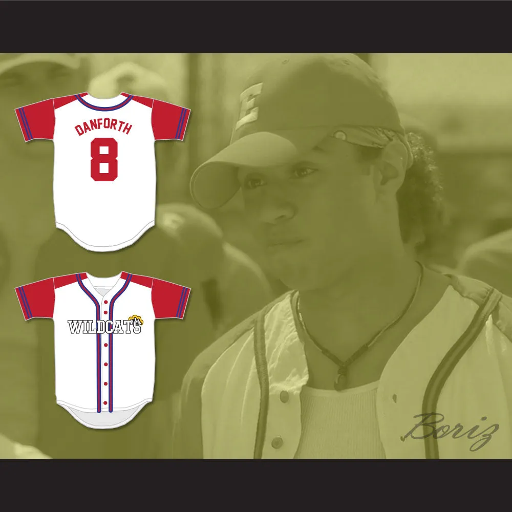 Chad Danforth 8 East High School Wildcats Baseball Jersey Design 2