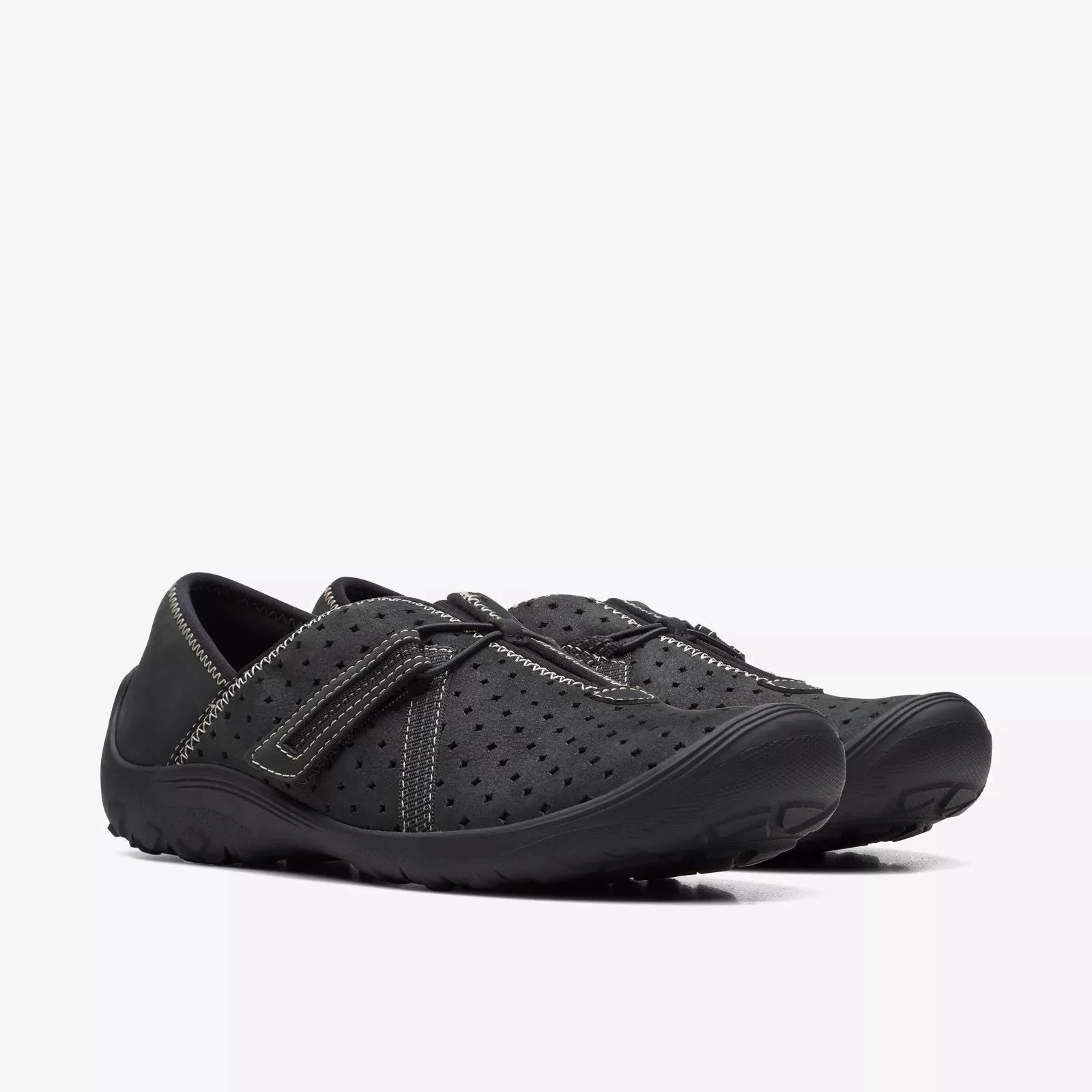 Clarks Women's Fiana Braley Black Leather 26171202