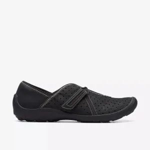 Clarks Women's Fiana Braley Black Leather 26171202