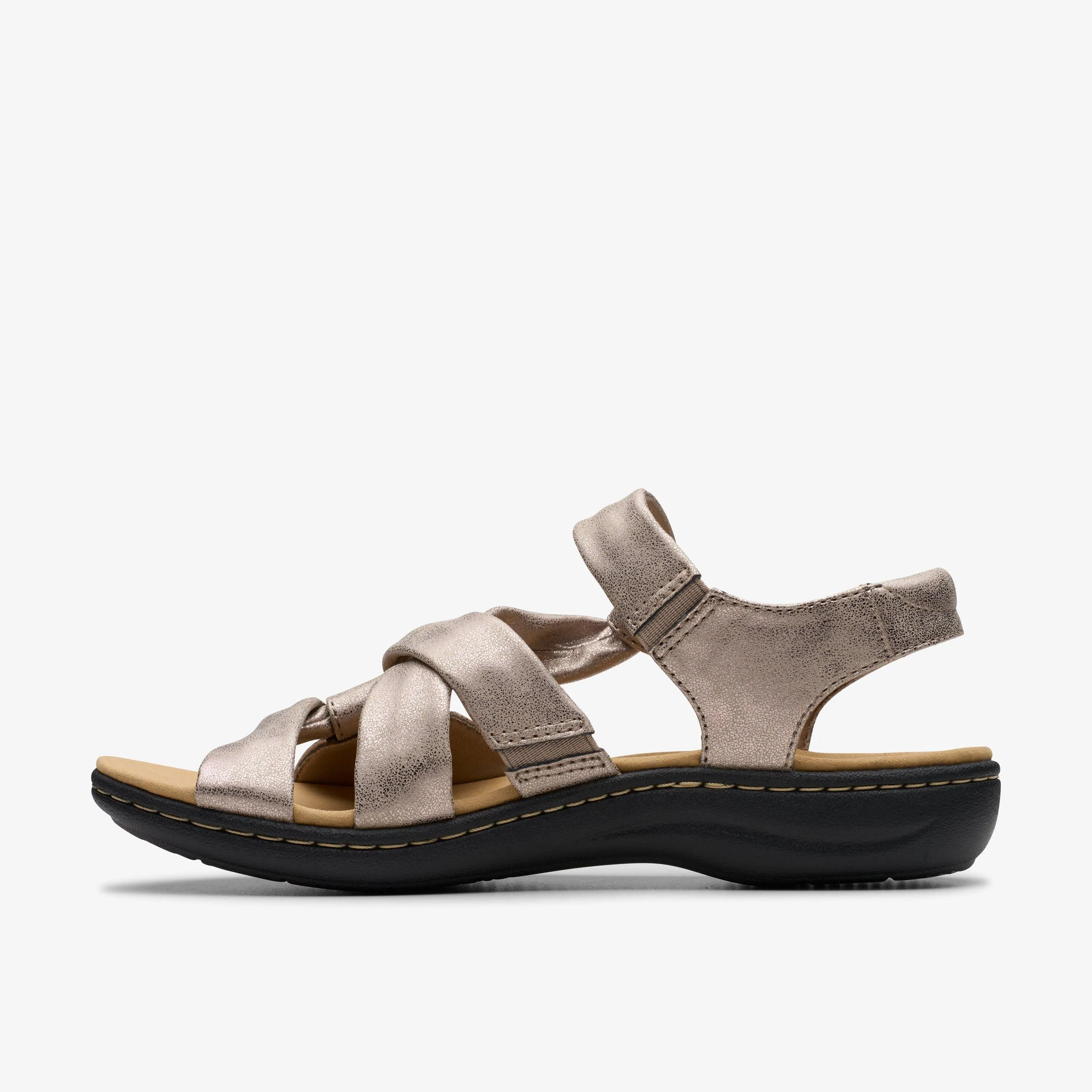 Clarks Women's Laurieann Bell Taupe Metallic 26181684