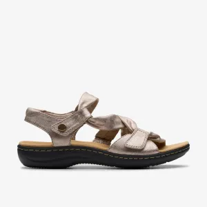 Clarks Women's Laurieann Bell Taupe Metallic 26181684