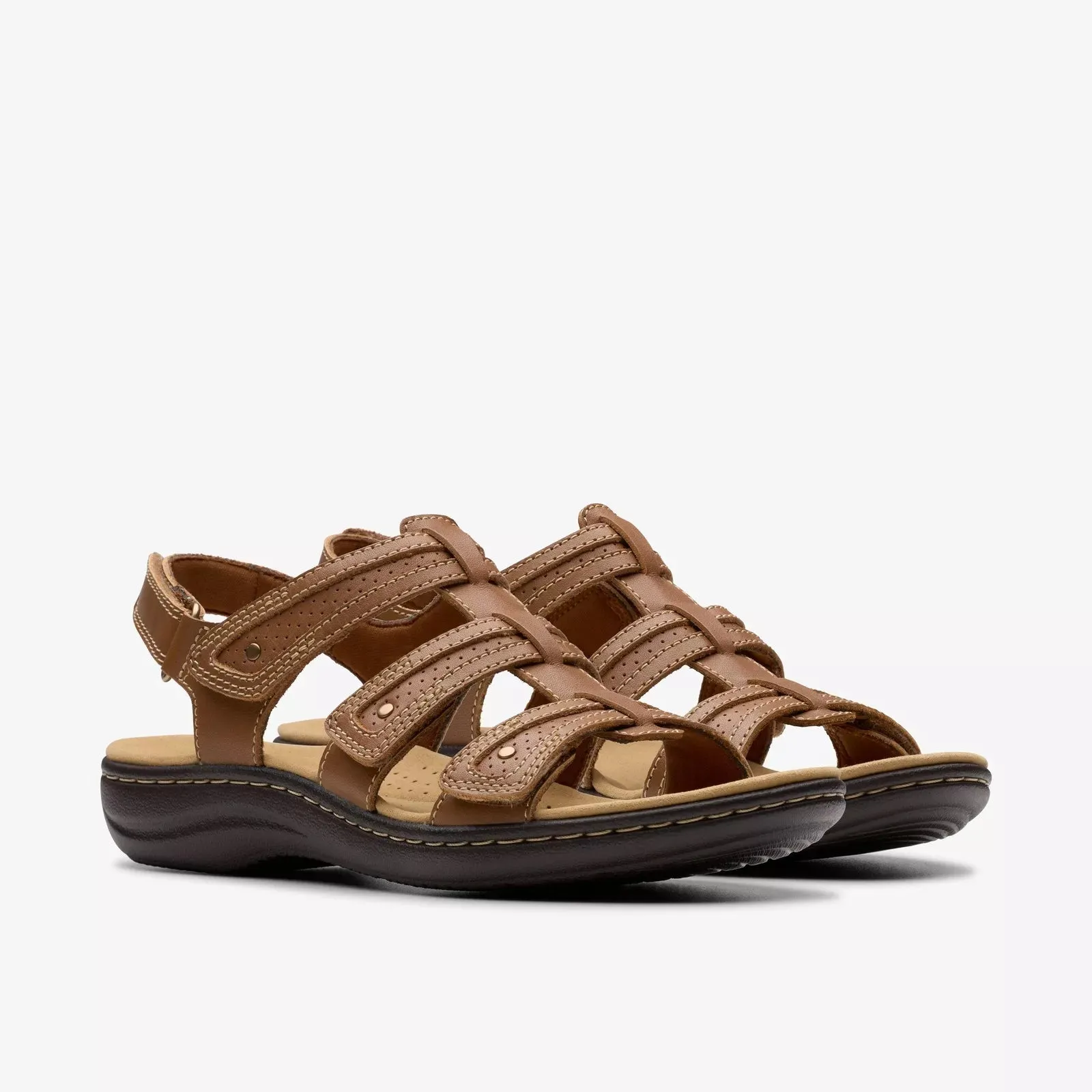 Clarks Women's Laurieann Ivy Tan Leather 26181700