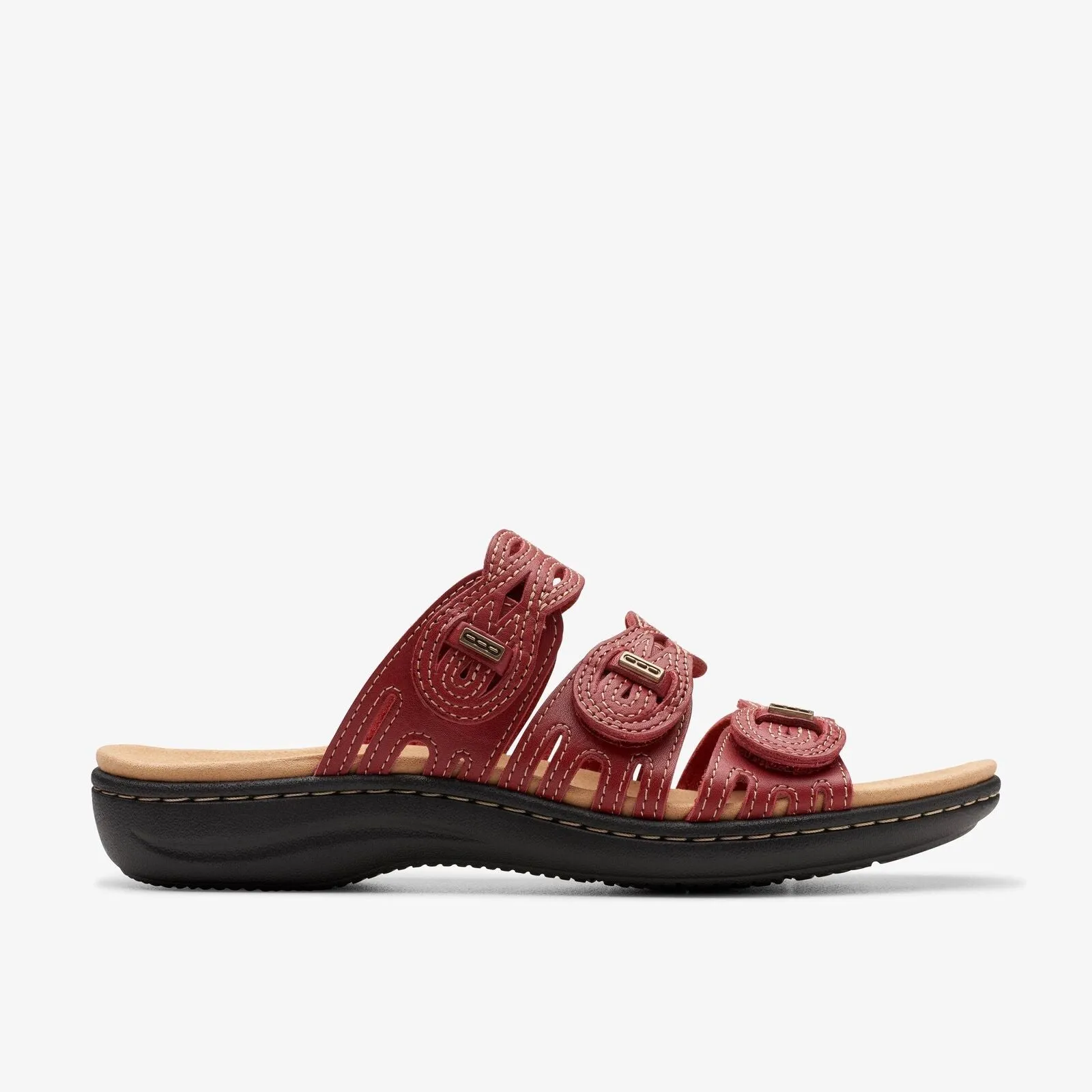 Clarks Women's Laurieann Ruby Red Leather