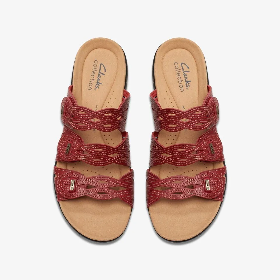 Clarks Women's Laurieann Ruby Red Leather