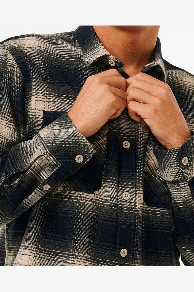 COUNT FLANNEL SHIRT - TAUPE