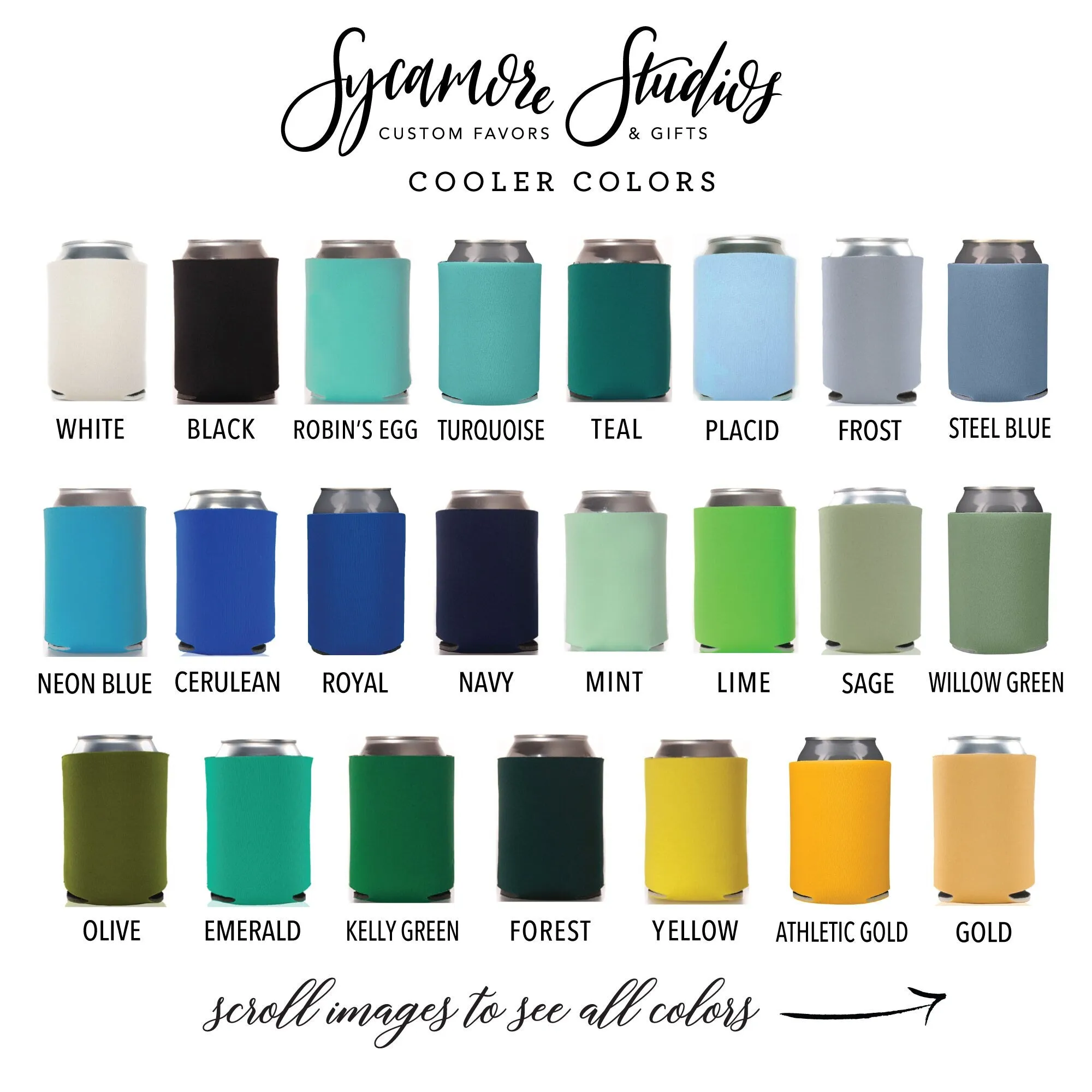Custom Pet Illustration - Wedding Can Cooler #204R