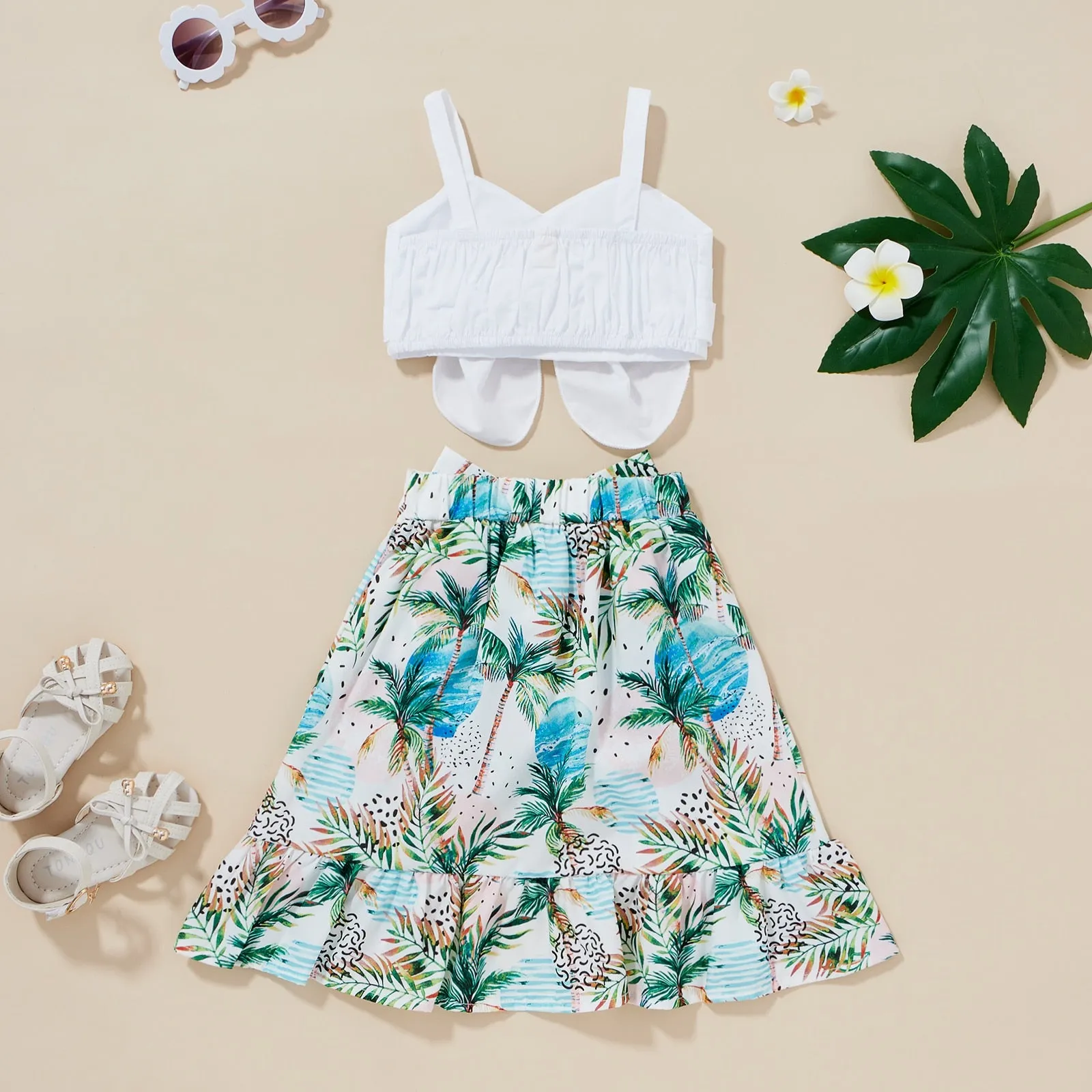 Deborah Flower Two Piece Outfit