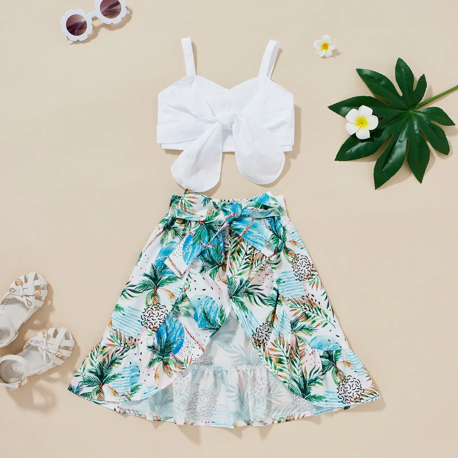 Deborah Flower Two Piece Outfit