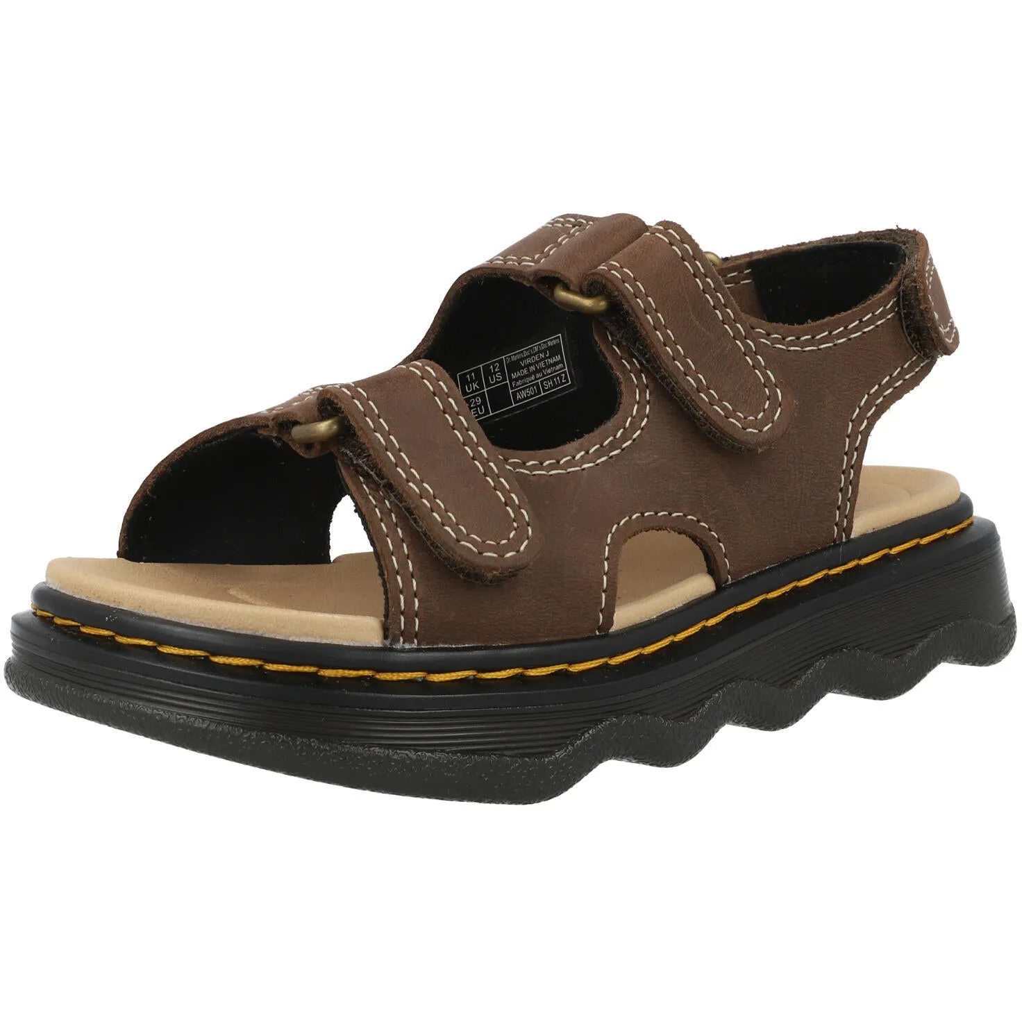 Dr Martens Virden J Dark Brown Sandals