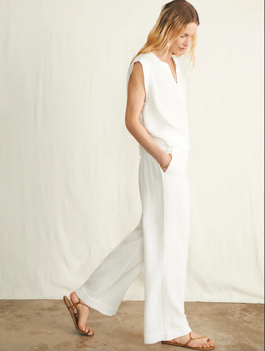 Dream Pant-White-Final Sale