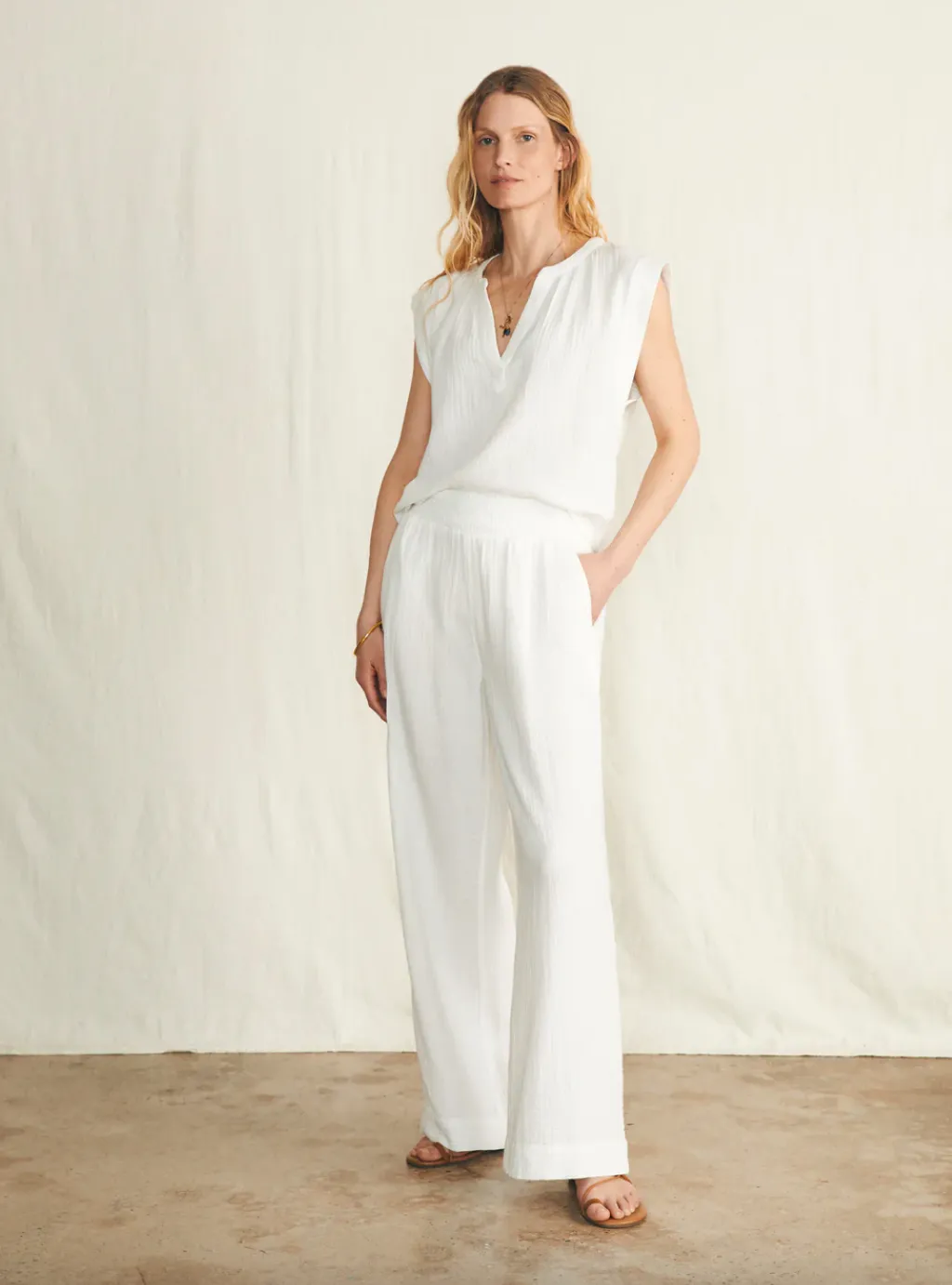 Dream Pant-White-Final Sale