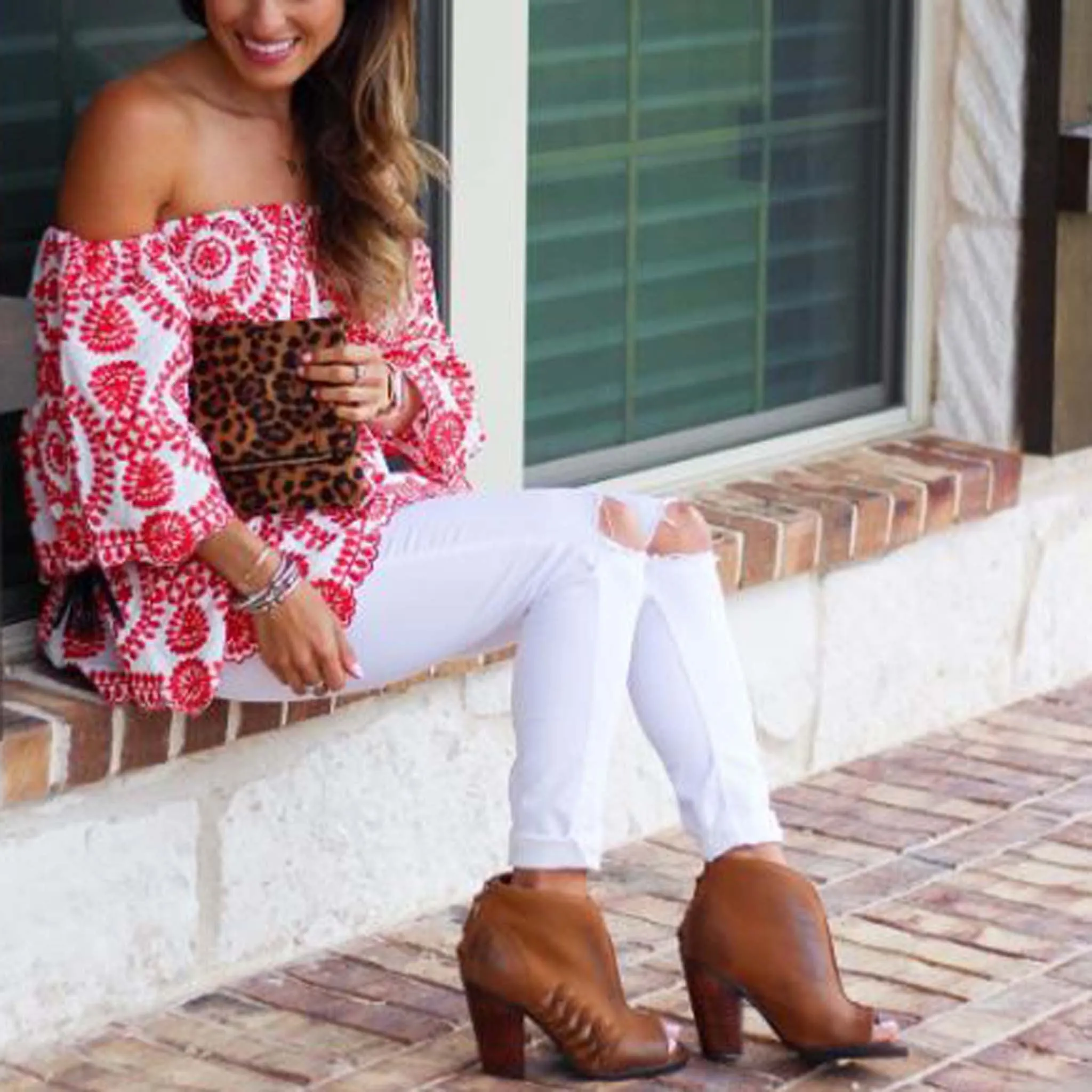Florencia Top in Red