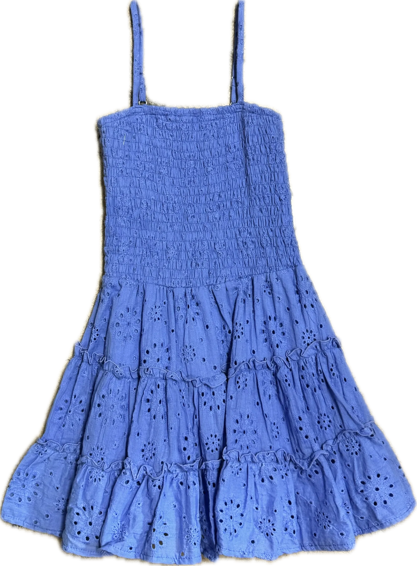 FLOWERS BY ZOE- Neon Purple Eyelet Dress