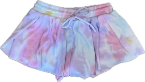 FLOWERS BY ZOE- Pastel Tie Dye Shorts