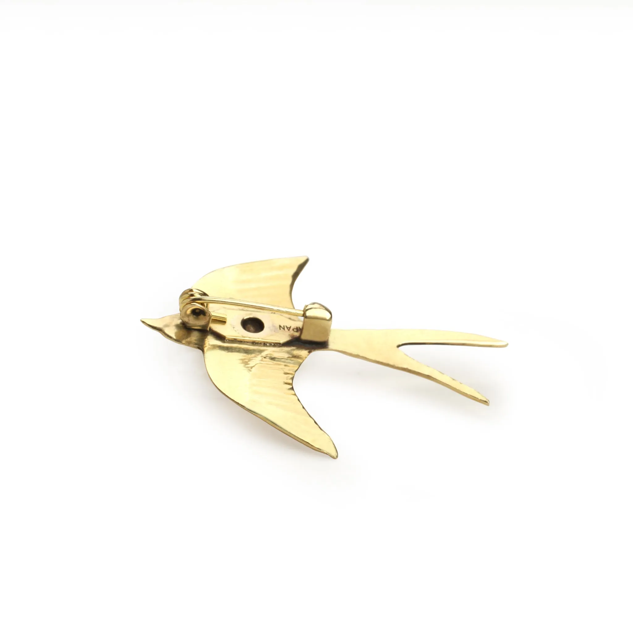 Flying Swallow Brass Pin