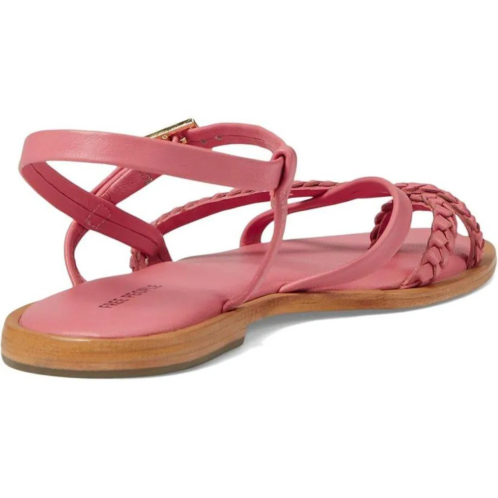 Free People Sandals Sunny Days Pink Strappy Braided Flats