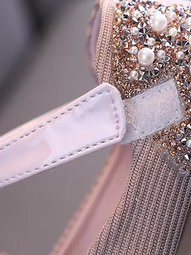 Girls When the Shoe Fits Glitter Bow Shoes By Liv and Mia