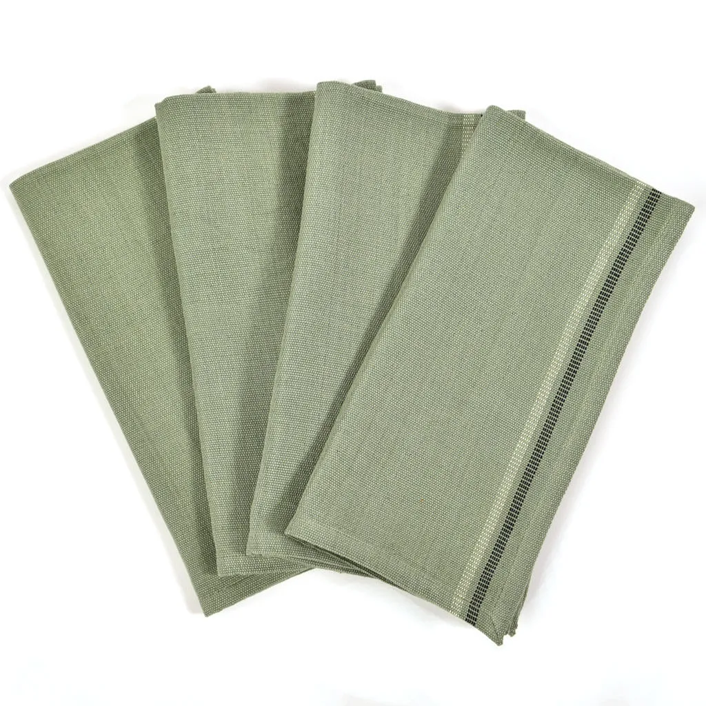Hand Woven Celebration Napkins | Sage Green