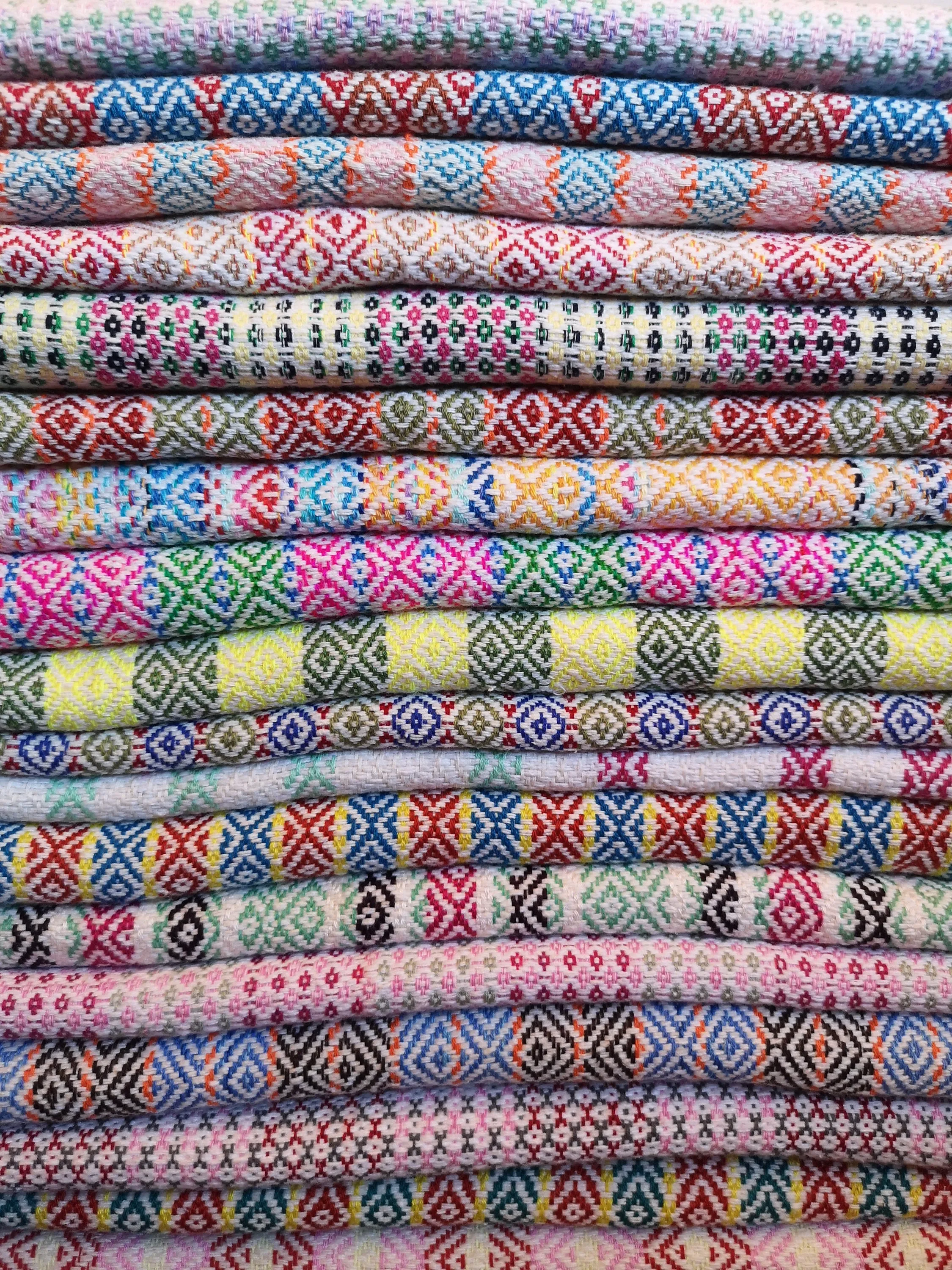 Handwoven Thai cotton blankets