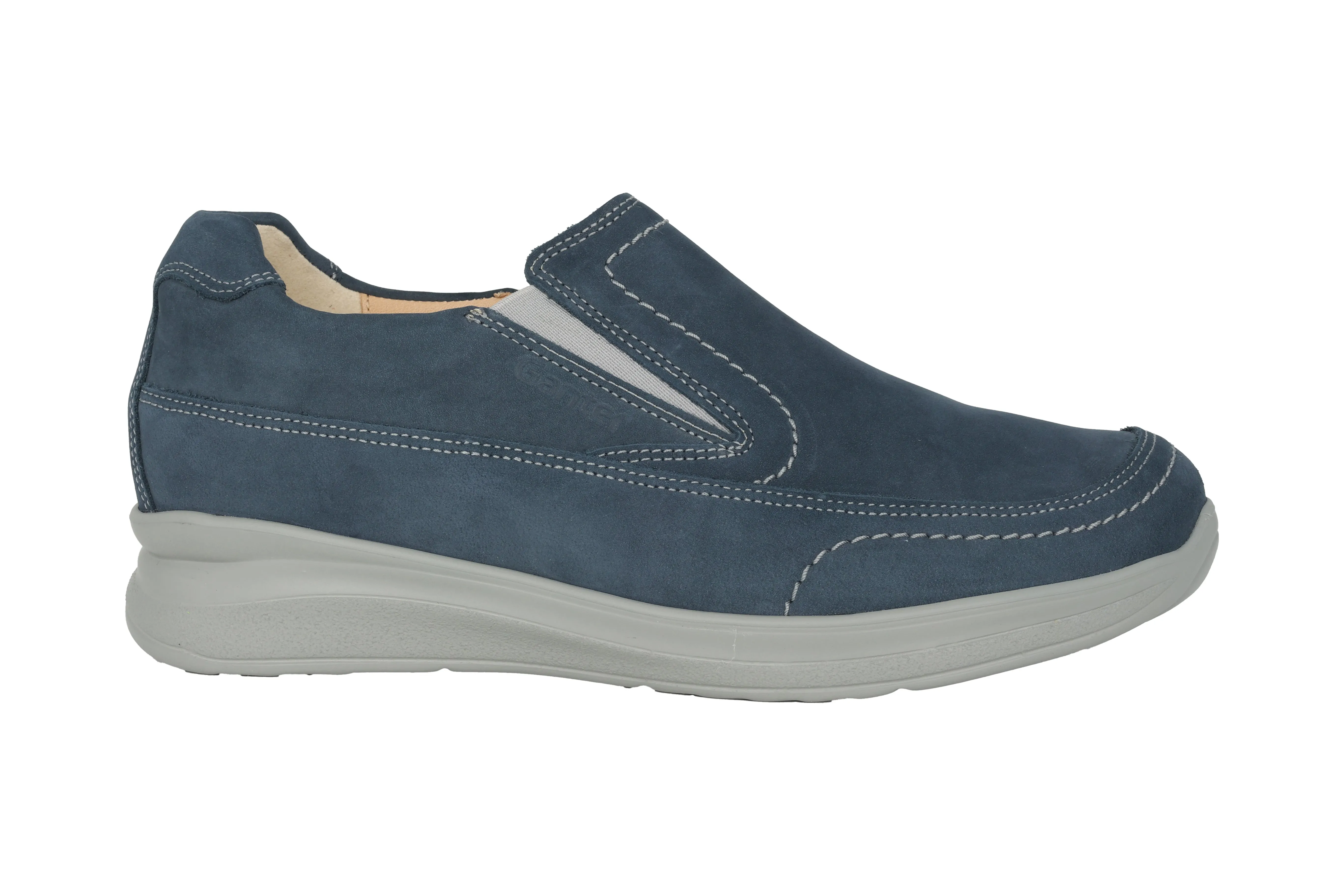 'Harald' men's wide fit (H) loafer - blue
