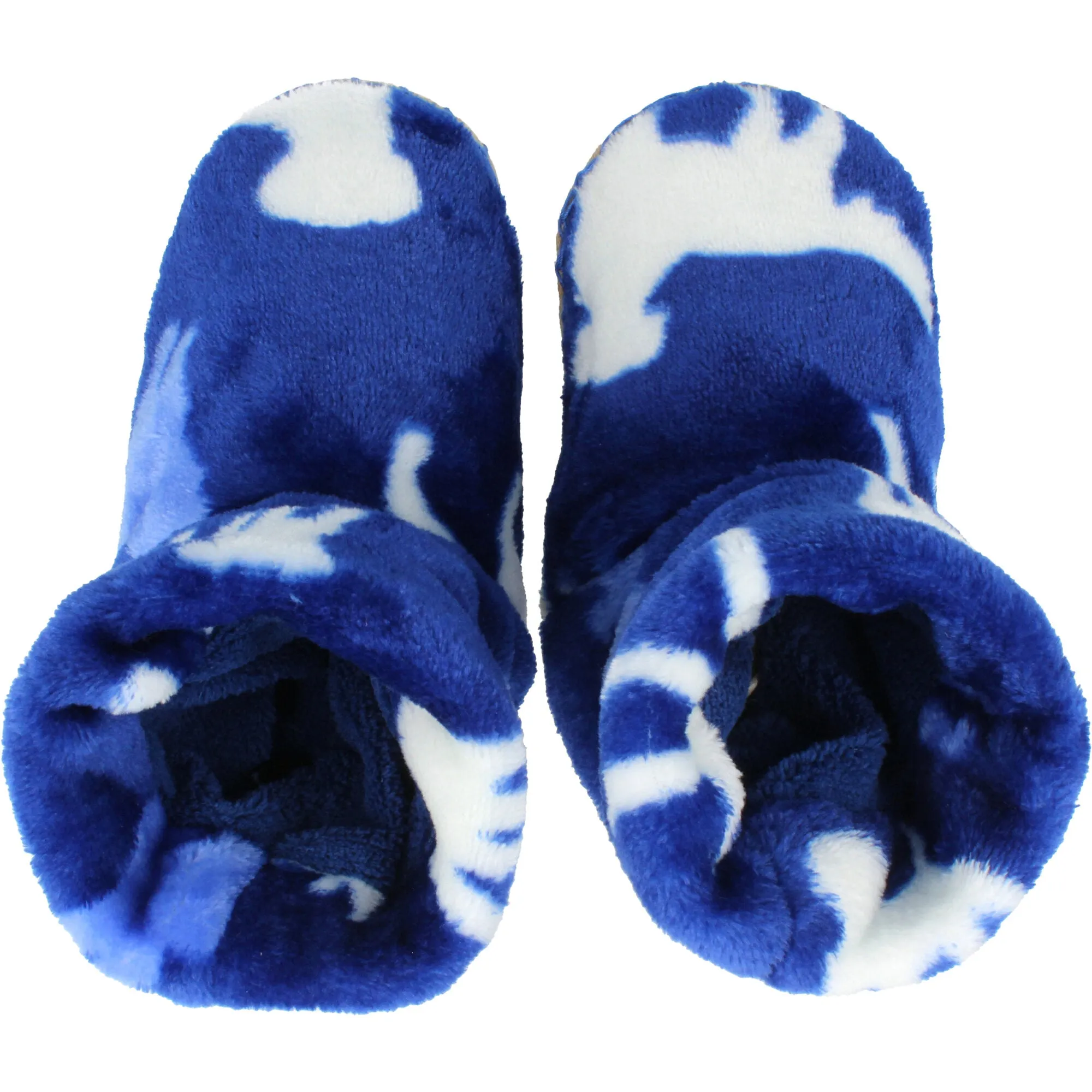 Hatley Silhouette Pups Sodalite Blue Fleece Slippers