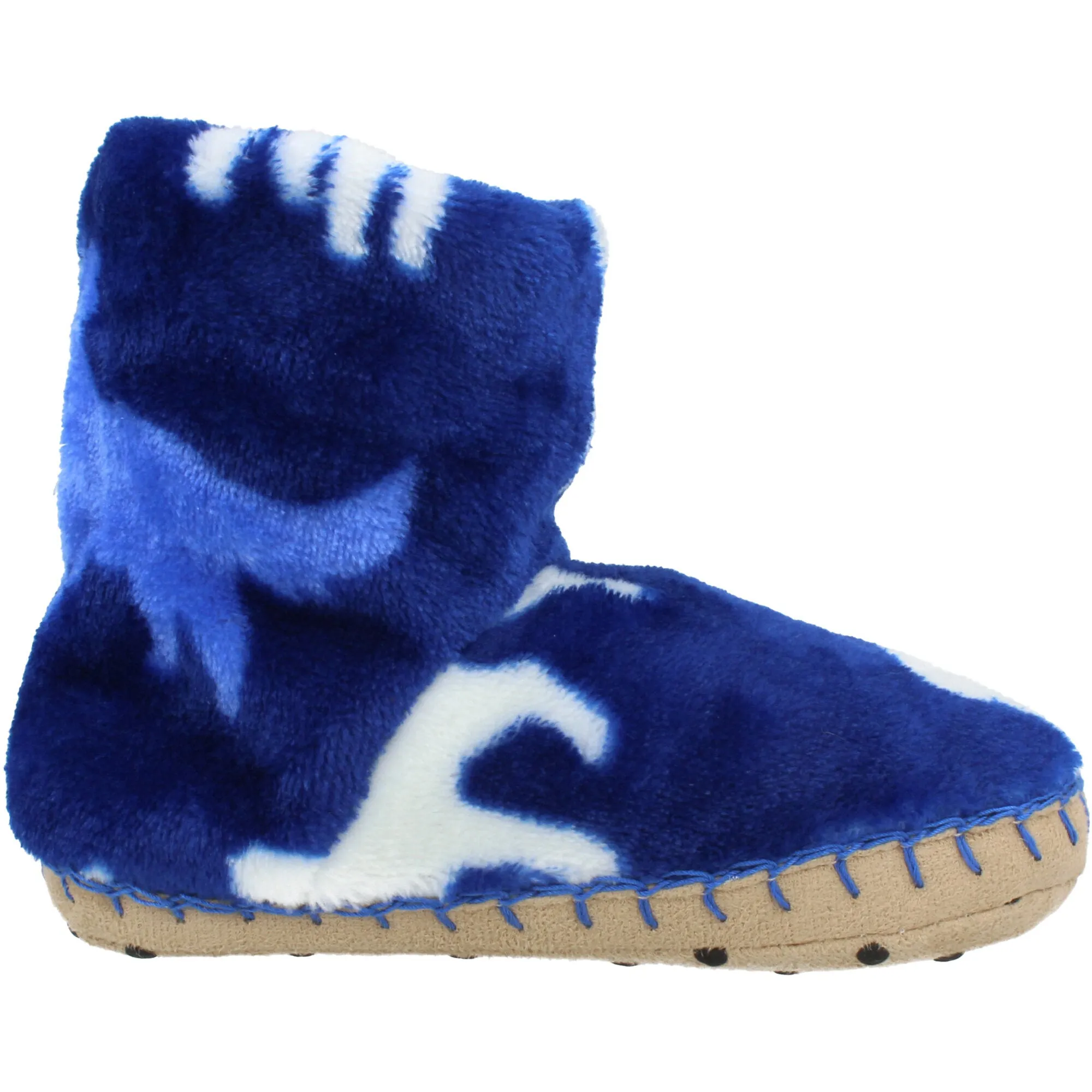 Hatley Silhouette Pups Sodalite Blue Fleece Slippers