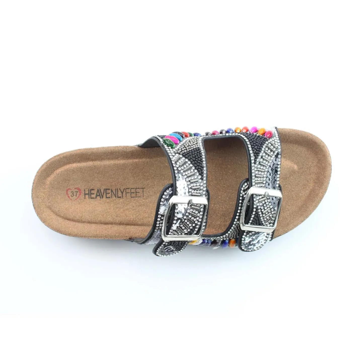 Heavenly Feet Jess Sandal Black