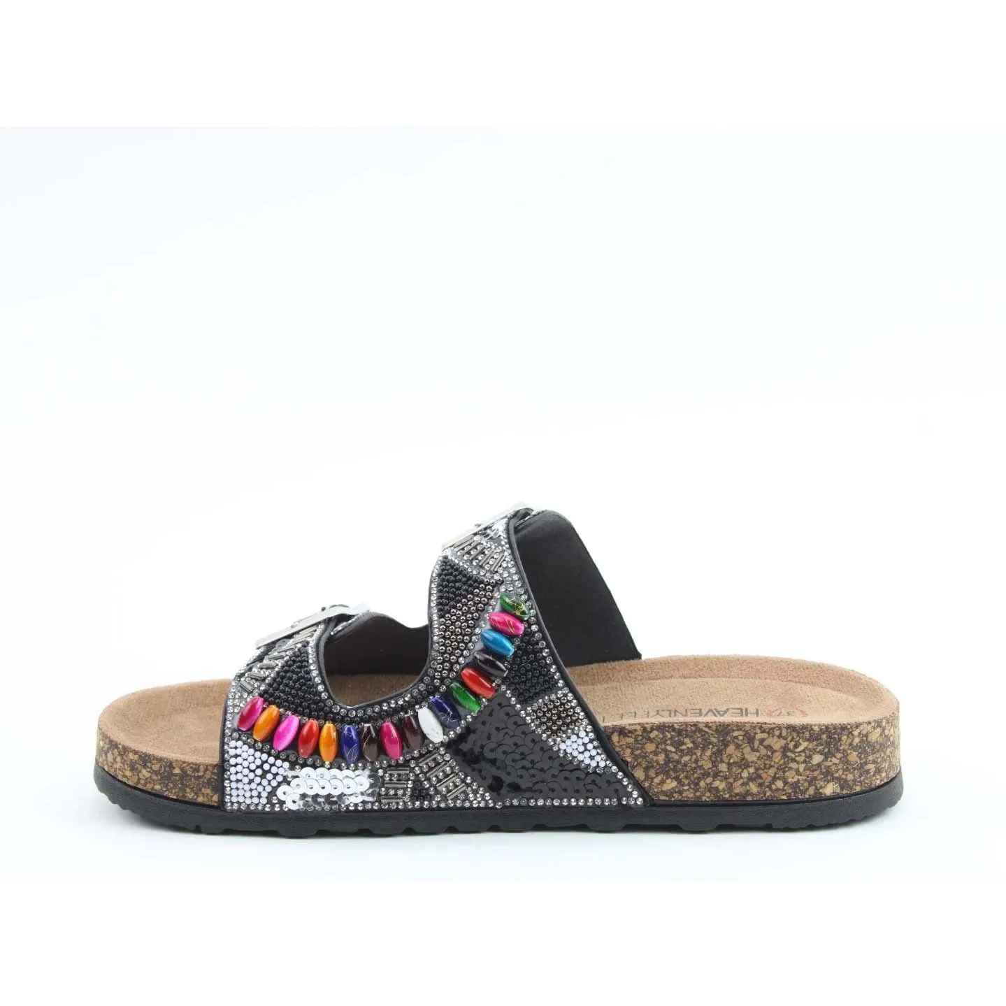 Heavenly Feet Jess Sandal Black