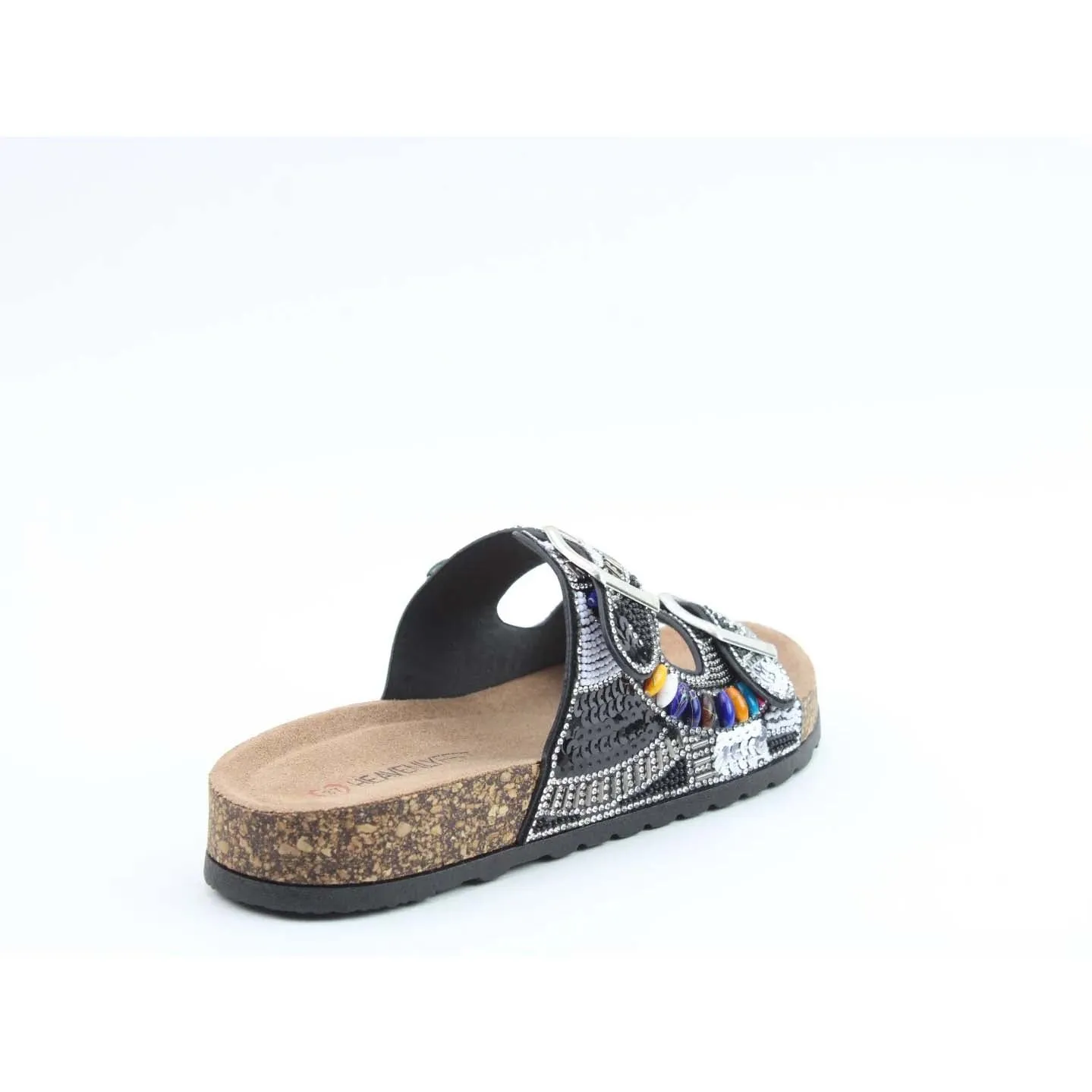 Heavenly Feet Jess Sandal Black