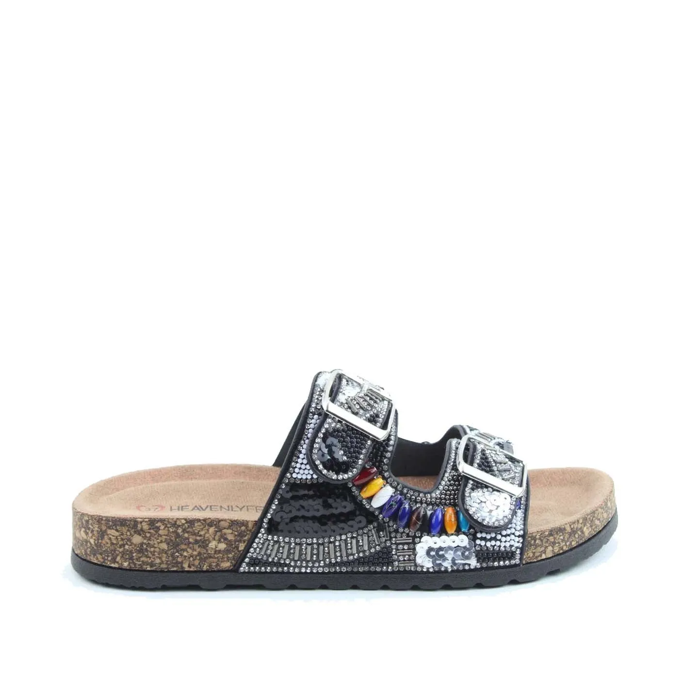 Heavenly Feet Jess Sandal Black
