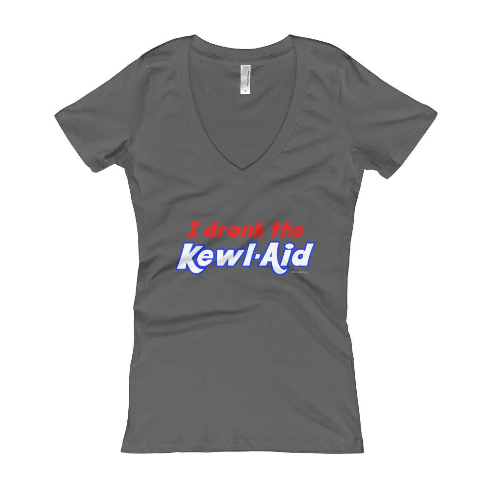 I Drank the Kewl Aid Fitted V-Neck T-Shirt