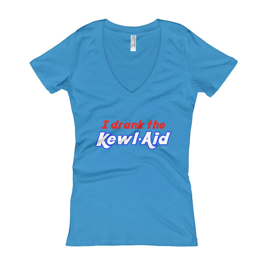 I Drank the Kewl Aid Fitted V-Neck T-Shirt