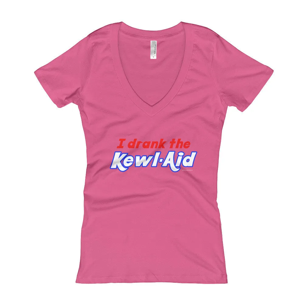 I Drank the Kewl Aid Fitted V-Neck T-Shirt