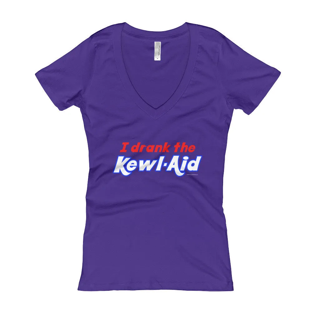 I Drank the Kewl Aid Fitted V-Neck T-Shirt