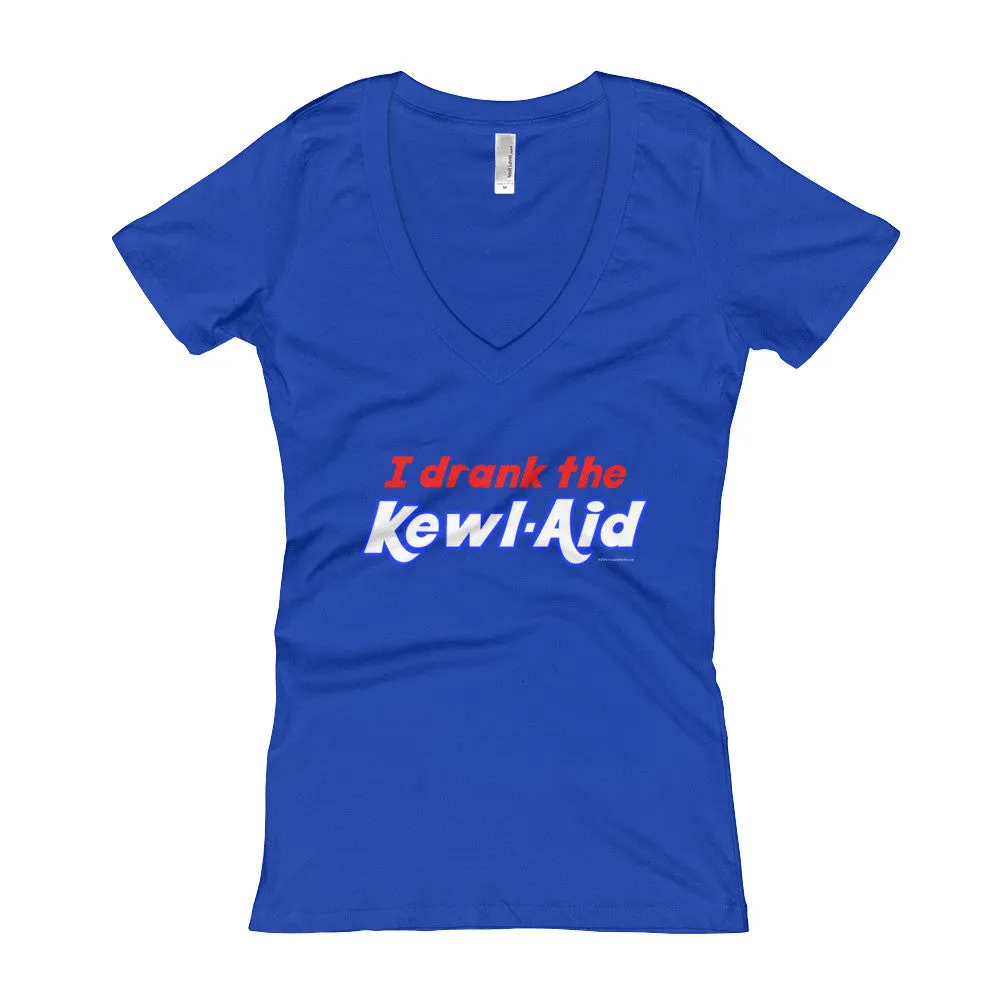 I Drank the Kewl Aid Fitted V-Neck T-Shirt